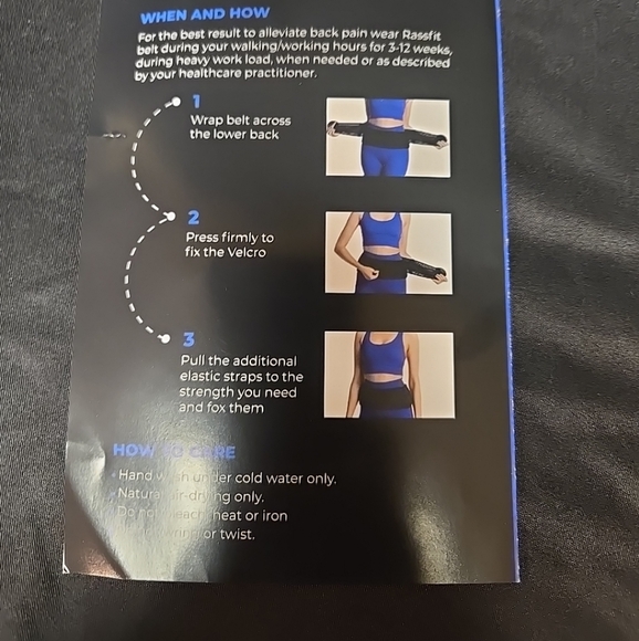 Sacroiliac Joint Hip Belt Breathable Material & Piling Resistant Fits Up To 44" - Picture 4 of 8